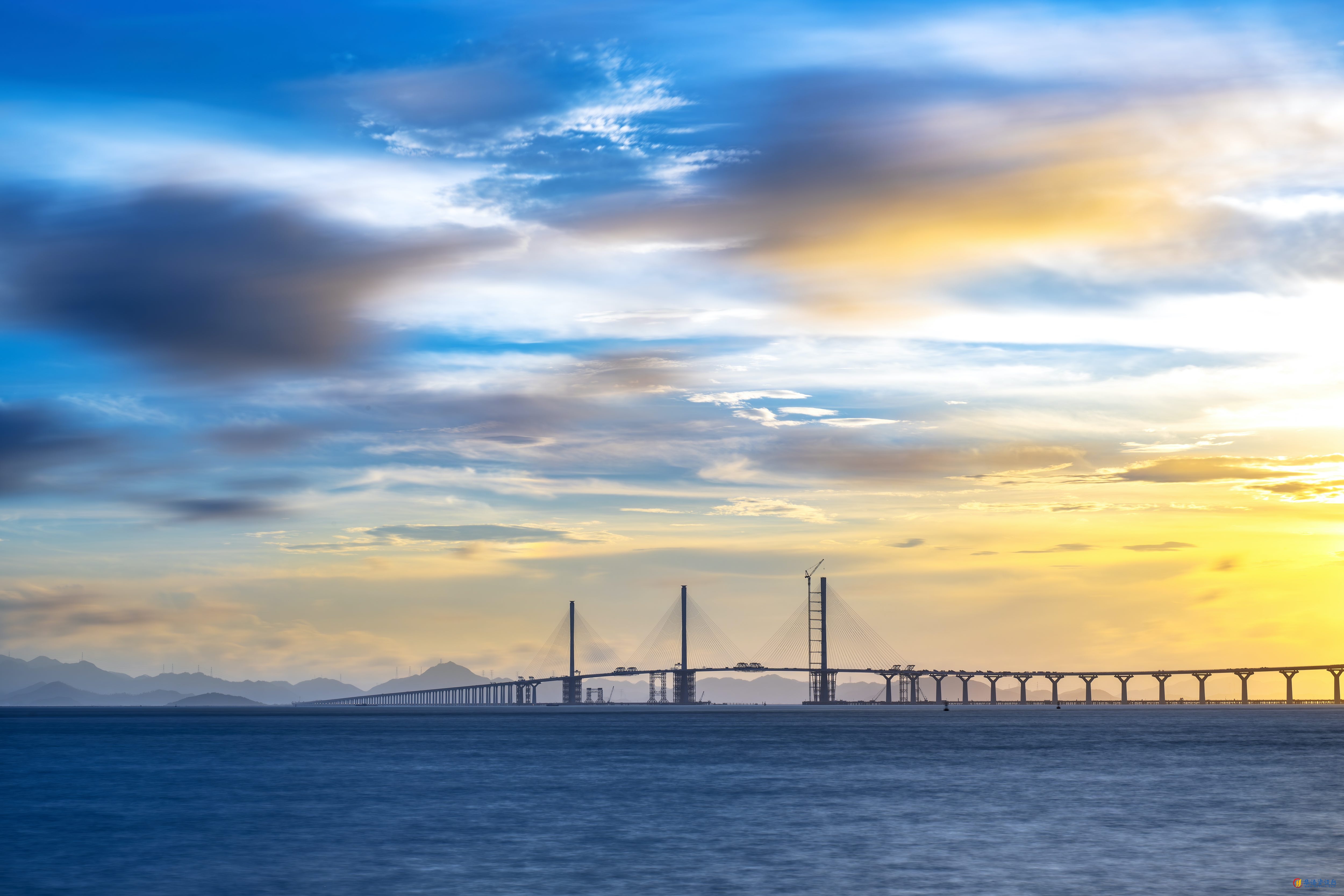 黄茅海跨海通道。黄茅海跨海通道管理中心供图