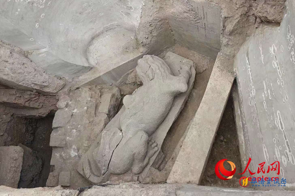 正阳桥遗址发掘现场。人民网记者 韦衍行摄