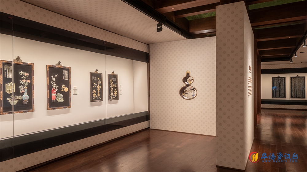 “廷壁生辉——清宫旧藏挂屏展”展厅现场。故宫博物院供图