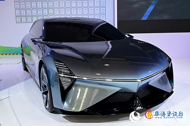 上汽通用五菱的新能源概念车“东盟之光”。人民网 雷琦竣摄