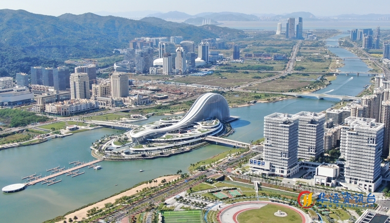 这是2024年11月26日拍摄的横琴天沐琴台（无人机照片）。新华社记者 邓华 摄