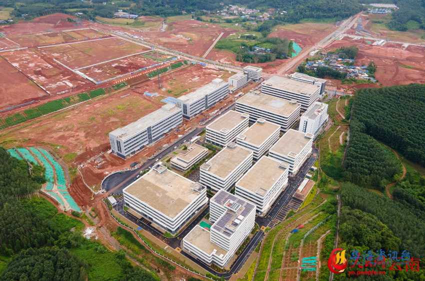 磨憨南坡产业园区开发建设现场。人民网记者 符皓摄
